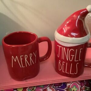 Rae Dunn Christmas Mug Lot Merry & Jingle Bells new